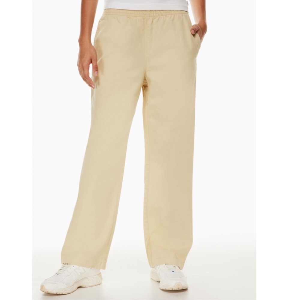 Aritzia TNA Christie Pants- Blue Cotton Straight - Picture 7 of 9